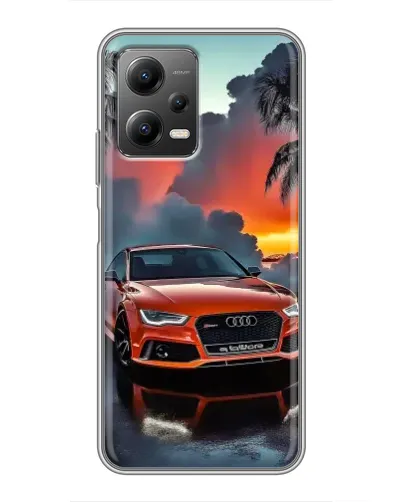 Чехол для Xiaomi POCO X5 (5G) с картинкой «Audi — закат»