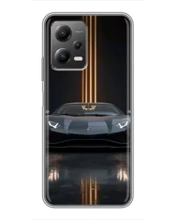 Чехол для Xiaomi POCO X5 (5G) с картинкой «Lamborghini золотые линии» Чехол для Xiaomi POCO X5 (5G) с картинкой «Lamborghini золотые линии»