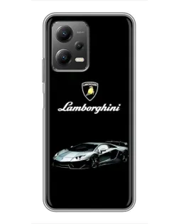 Чехол для Xiaomi POCO X5 (5G) с картинкой «Логотип Lamborghini классика»