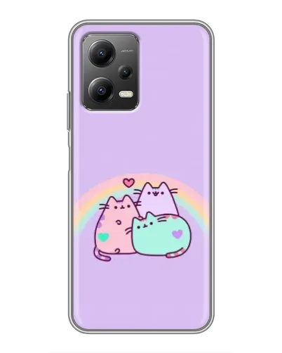 Чехол для Xiaomi POCO X5 (5G) с картинкой «Радужные Пушины»