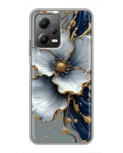 Чохол для Xiaomi POCO X5 (5G) з картинкою «Біла квітка та золотий флюїд» Чохол для Xiaomi POCO X5 (5G) з картинкою «Біла квітка та золотий флюїд»