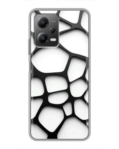 Чехол для Xiaomi POCO X5 (5G) с картинкой «Белая объемная сетка» Чехол для Xiaomi POCO X5 (5G) с картинкой «Белая объемная сетка»