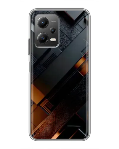 Чехол для Xiaomi POCO X5 (5G) с картинкой «Черные геометрические блоки» Чехол для Xiaomi POCO X5 (5G) с картинкой «Черные геометрические блоки»