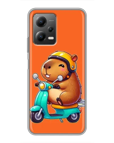 Чехол для Xiaomi POCO X5 (5G) с картинкой «Капибара на скутере» Чехол для Xiaomi POCO X5 (5G) с картинкой «Капибара на скутере»