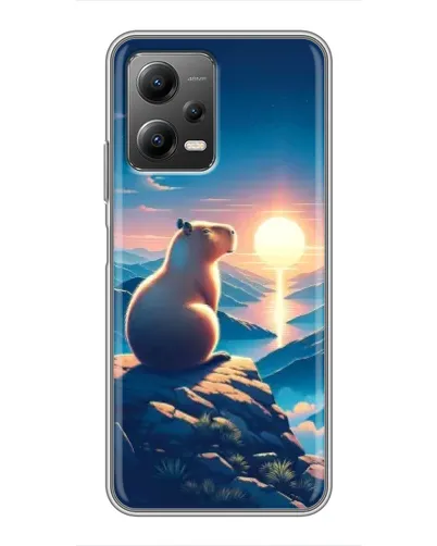 Чехол для Xiaomi POCO X5 (5G) с картинкой «Закат солнца с капибарой» Чехол для Xiaomi POCO X5 (5G) с картинкой «Закат солнца с капибарой»