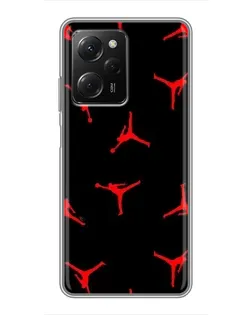 Чехол для Xiaomi POCO X5 Pro (5G) с картинкой «Jordan Red Pattern» Чехол для Xiaomi POCO X5 Pro (5G) с картинкой «Jordan Red Pattern»