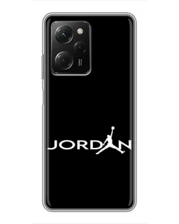 Чехол для Xiaomi POCO X5 Pro (5G) с картинкой «Jordan White Logo»