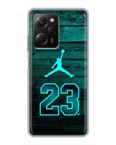 Чехол для Xiaomi POCO X5 Pro (5G) с картинкой «Jordan Cyan 23»