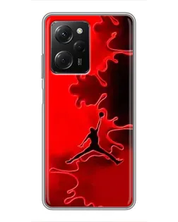 Чехол для Xiaomi POCO X5 Pro (5G) с картинкой «Jordan Red Smoke»
