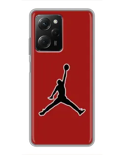 Чехол для Xiaomi POCO X5 Pro (5G) с картинкой «Jordan Red Back»