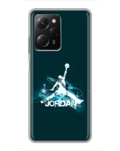 Чехол для Xiaomi POCO X5 Pro (5G) с картинкой «Jordan Blue Fire»
