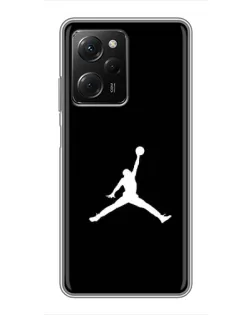 Чехол для Xiaomi POCO X5 Pro (5G) с картинкой «Jordan Silhouette»