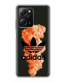 Чехол для Xiaomi POCO X5 Pro (5G) с картинкой «Оранжевый дым Adidas» Чехол для Xiaomi POCO X5 Pro (5G) с картинкой «Оранжевый дым Adidas»