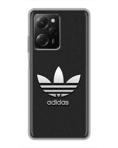 Чехол для Xiaomi POCO X5 Pro (5G) с картинкой «Adidas Карбоновая текстура»