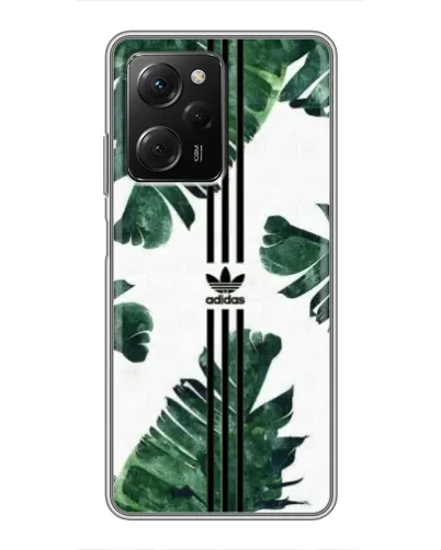 Чехол для Xiaomi POCO X5 Pro (5G) с картинкой «Пальмовые листья адидас»
