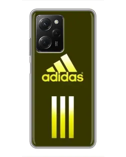 Чехол для Xiaomi POCO X5 Pro (5G) с картинкой «Оливковый градиент Adidas»