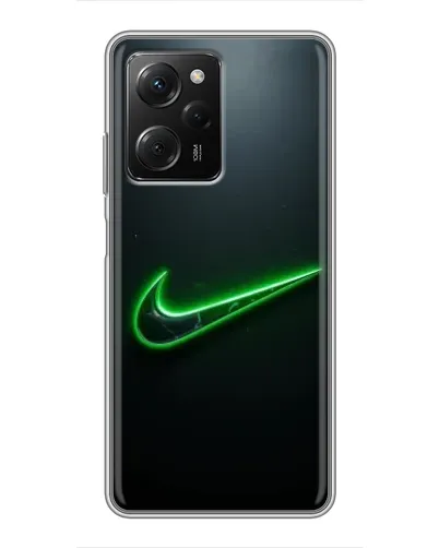 Чехол для Xiaomi POCO X5 Pro (5G) с картинкой «Неоновый контур Nike»