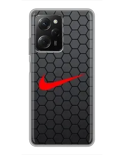 Чехол для Xiaomi POCO X5 Pro (5G) с картинкой «Nike — карбоновая сетка» Чехол для Xiaomi POCO X5 Pro (5G) с картинкой «Nike — карбоновая сетка»