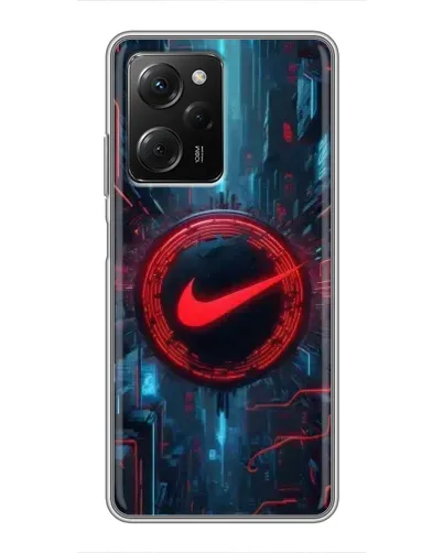 Чехол для Xiaomi POCO X5 Pro (5G) с картинкой «Техногенный стиль Nike»
