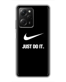 Чехол для Xiaomi POCO X5 Pro (5G) с картинкой «Классический принт Nike»