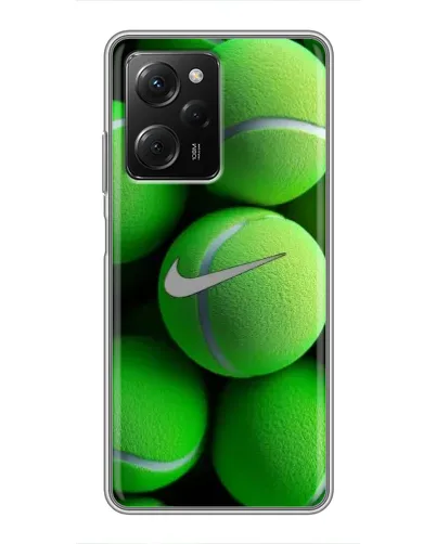 Чехол для Xiaomi POCO X5 Pro (5G) с картинкой «Теннисные мячи Найк»