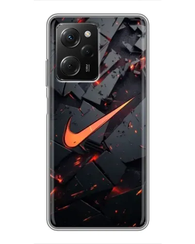 Чехол для Xiaomi POCO X5 Pro (5G) с картинкой «Nike — эффект разломов»