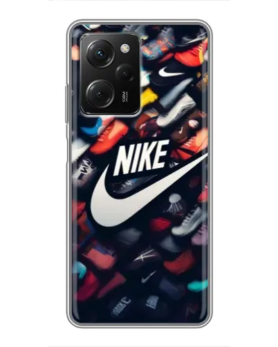 Чехол для Xiaomi POCO X5 Pro (5G) с картинкой «Коллекция кроссовок Nike»