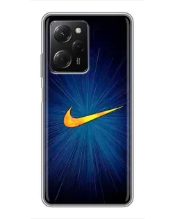 Чохол для Xiaomi POCO X5 Pro (5G) з картинкою «Синій пульс Nike»
