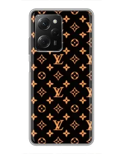 Чехол для Xiaomi POCO X5 Pro (5G) с картинкой «Золотая монограмма LV»