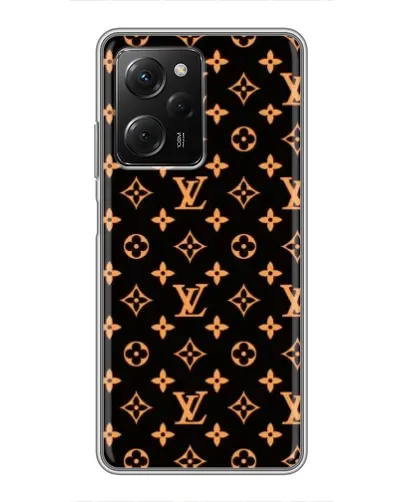 Чехол для Xiaomi POCO X5 Pro (5G) с картинкой «Золотая монограмма LV» Чехол для Xiaomi POCO X5 Pro (5G) с картинкой «Золотая монограмма LV»