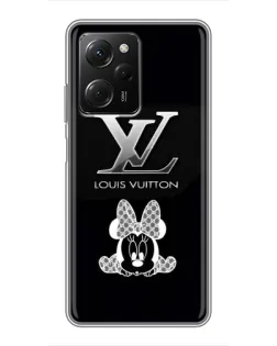 Чехол для Xiaomi POCO X5 Pro (5G) с картинкой «LV и Минни Маус»