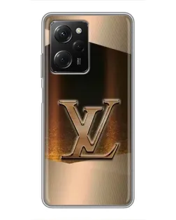 Чехол для Xiaomi POCO X5 Pro (5G) с картинкой «LV — золотое сияние»