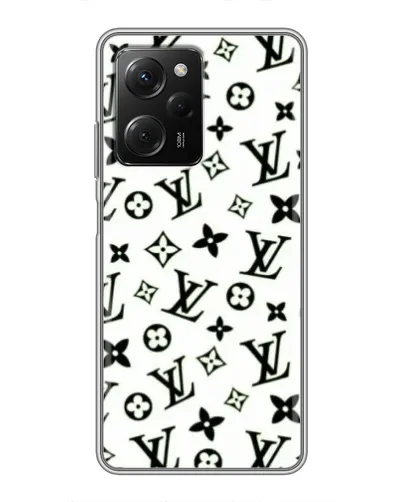 Чехол для Xiaomi POCO X5 Pro (5G) с картинкой «Монохромный хаос LV» Чехол для Xiaomi POCO X5 Pro (5G) с картинкой «Монохромный хаос LV»