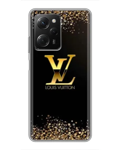 Чехол для Xiaomi POCO X5 Pro (5G) с картинкой «LV — золотые искры» Чехол для Xiaomi POCO X5 Pro (5G) с картинкой «LV — золотые искры»