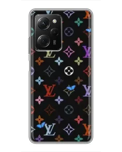 Чехол для Xiaomi POCO X5 Pro (5G) с картинкой «Цветная монограмма LV»