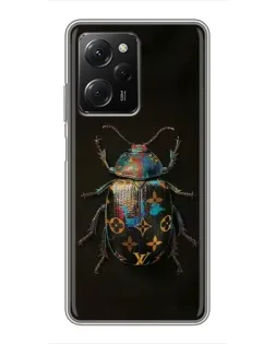 Чехол для Xiaomi POCO X5 Pro (5G) с картинкой «LV — мраморный принт»