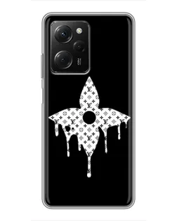 Чехол для Xiaomi POCO X5 Pro (5G) с картинкой «Цветочная монограмма»