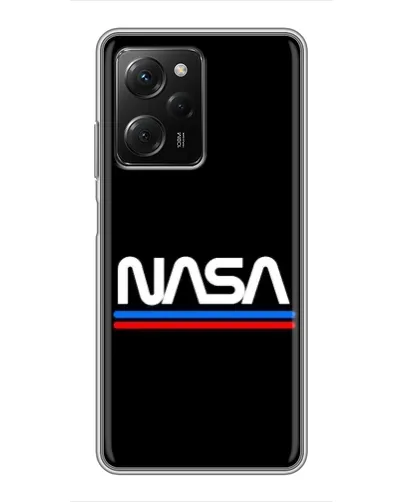 Чехол для Xiaomi POCO X5 Pro (5G) с картинкой «NASA — классика Red Blue» Чехол для Xiaomi POCO X5 Pro (5G) с картинкой «NASA — классика Red Blue»