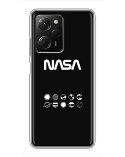 Чехол для Xiaomi POCO X5 Pro (5G) с картинкой «NASA — технический принт»