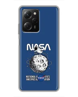 Чехол для Xiaomi POCO X5 Pro (5G) с картинкой «NASA — лунная миссия»