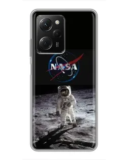 Чехол для Xiaomi POCO X5 Pro (5G) с картинкой «Астронавт на Луне»
