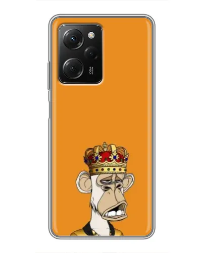 Чехол для Xiaomi POCO X5 Pro (5G) с картинкой «Золотая обезьяна Bored Ape» Чехол для Xiaomi POCO X5 Pro (5G) с картинкой «Золотая обезьяна Bored Ape»