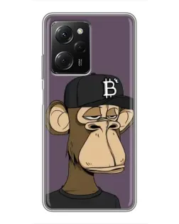Чехол для Xiaomi POCO X5 Pro (5G) с картинкой «Bored Ape в кепке» Чехол для Xiaomi POCO X5 Pro (5G) с картинкой «Bored Ape в кепке»