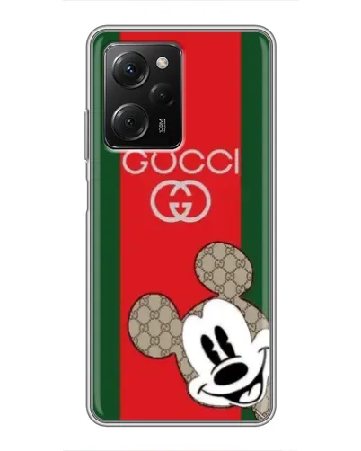 Чехол для Xiaomi POCO X5 Pro (5G) с картинкой «Gucci — полосы и Микки» Чехол для Xiaomi POCO X5 Pro (5G) с картинкой «Gucci — полосы и Микки»