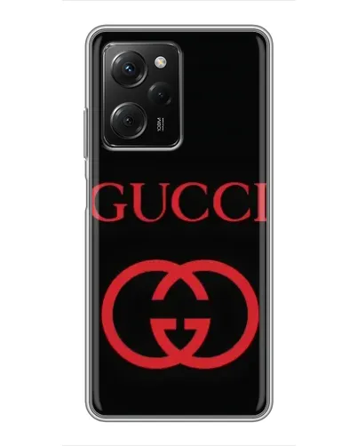 Чехол для Xiaomi POCO X5 Pro (5G) с картинкой «Gucci — красный логотип» Чехол для Xiaomi POCO X5 Pro (5G) с картинкой «Gucci — красный логотип»