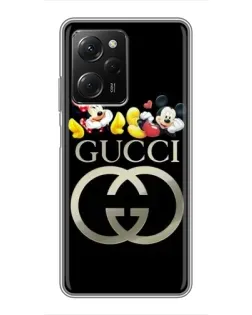 Чехол для Xiaomi POCO X5 Pro (5G) с картинкой «Gucci — герои Disney»