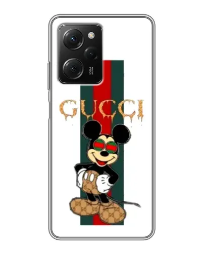 Чехол для Xiaomi POCO X5 Pro (5G) с картинкой «Микки Маус Gucci — полосы» Чехол для Xiaomi POCO X5 Pro (5G) с картинкой «Микки Маус Gucci — полосы»