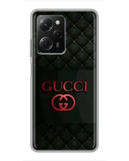 Чехол для Xiaomi POCO X5 Pro (5G) с картинкой «Gucci — стеганый черный»