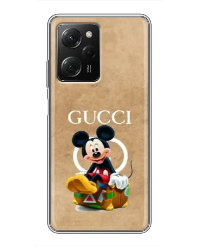 Чехол для Xiaomi POCO X5 Pro (5G) с картинкой «Микки Маус Gucci — крафт» Чехол для Xiaomi POCO X5 Pro (5G) с картинкой «Микки Маус Gucci — крафт»
