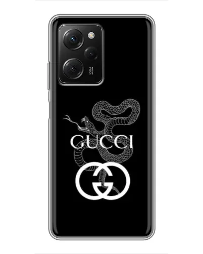 Чехол для Xiaomi POCO X5 Pro (5G) с картинкой «Gucci — серебряная змея» Чехол для Xiaomi POCO X5 Pro (5G) с картинкой «Gucci — серебряная змея»